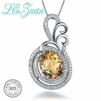 L&zuan 4.75ct Natural Citrine Pendants 100% 925 Sterling Silver Jewelry Necklace For Women Checkerboard Cut Gems Pendants
L&zuan 4.75ct Natural Citrine Pendants 100% 925 Sterling Silver Jewelry Necklace For Women Checkerboard Cut Gems Pendants