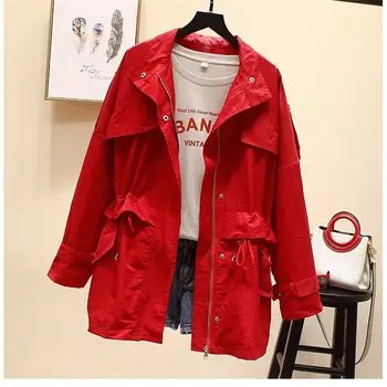 Fashion Loose Trench Coat Women 2019 Spring new Korean Ruffle Casual Autumn Coat Tide Solid Color Thin Section Outerwear f1259
Fashion Loose Trench Coat Women 2019 Spring new Korean Ruffle Casual Autumn Coat Tide Solid Color Thin Section Outerwear f1259