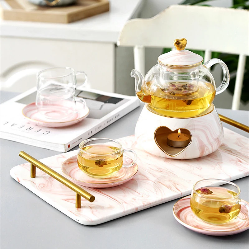 Nordic Danish Marble Style Coffee Cups Set Fruit Teapot Set Heat-resistant Ceramic Glass Boiler Teapot
Nordic Danish Marble Style Coffee Cups Set Fruit Teapot Set Heat-resistant Ceramic Glass Boiler Teapot