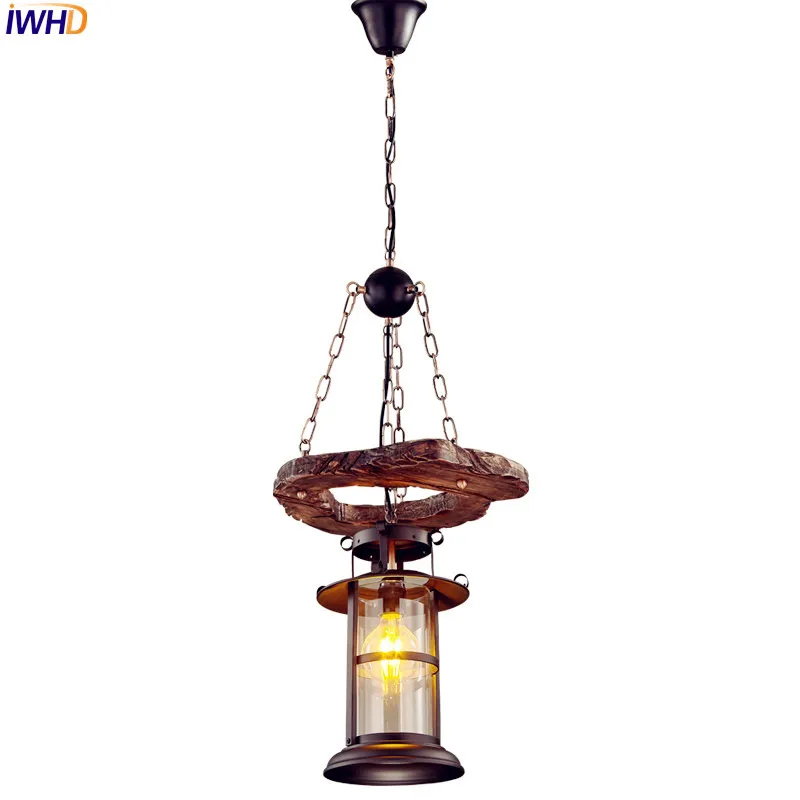 IWHD American Loft Industrial Pendant Lighting Fixtures Restaurant Retro Wooden LED Pendant Lights Eidson Vintage Lamp Light
IWHD American Loft Industrial Pendant Lighting Fixtures Restaurant Retro Wooden LED Pendant Lights Eidson Vintage Lamp Light