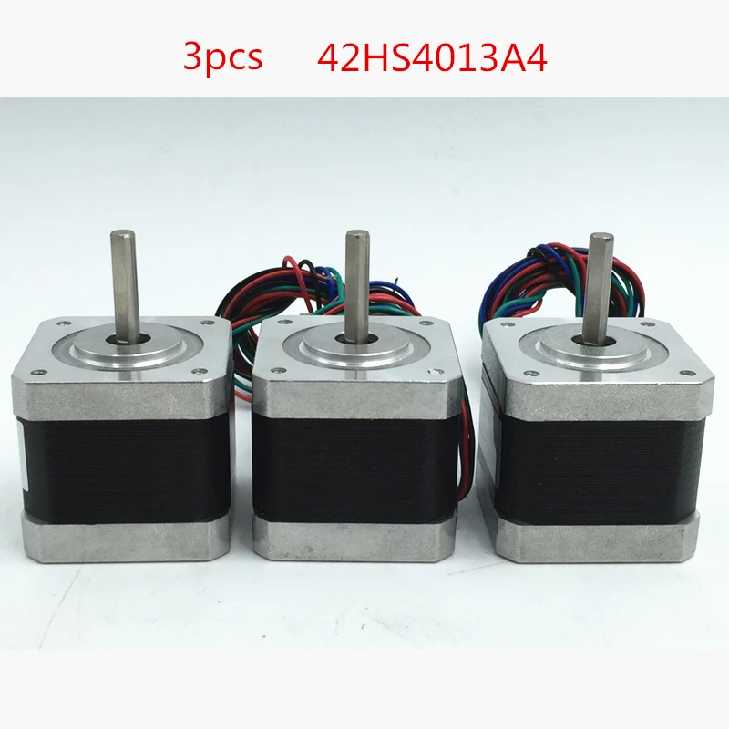 Brand New 3pcs 42HS4013A4 0.4Nm 57oz.in 40mm 2Ph 1.8Degree 1.3A Nema17 Stepper Motor for 3D Printer | Обустройство дома