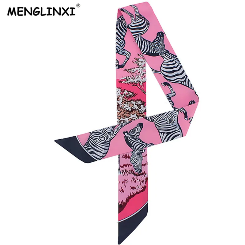 2020 New Design Cute Zebra Print Silk Scarf Women Brand Scarf Bag Ribbons Fashion Striped Head Scarf Small Long Scarves C14
2020 New Design Cute Zebra Print Silk Scarf Women Brand Scarf Bag Ribbons Fashion Striped Head Scarf Small Long Scarves C14