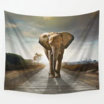 3D Wild Animal Elephant Tapestry Colored Printed Decorative Tapestry 130cmx150cm Hanging Wall Tapestries Carpet
3D Wild Animal Elephant Tapestry Colored Printed Decorative Tapestry 130cmx150cm Hanging Wall Tapestries Carpet