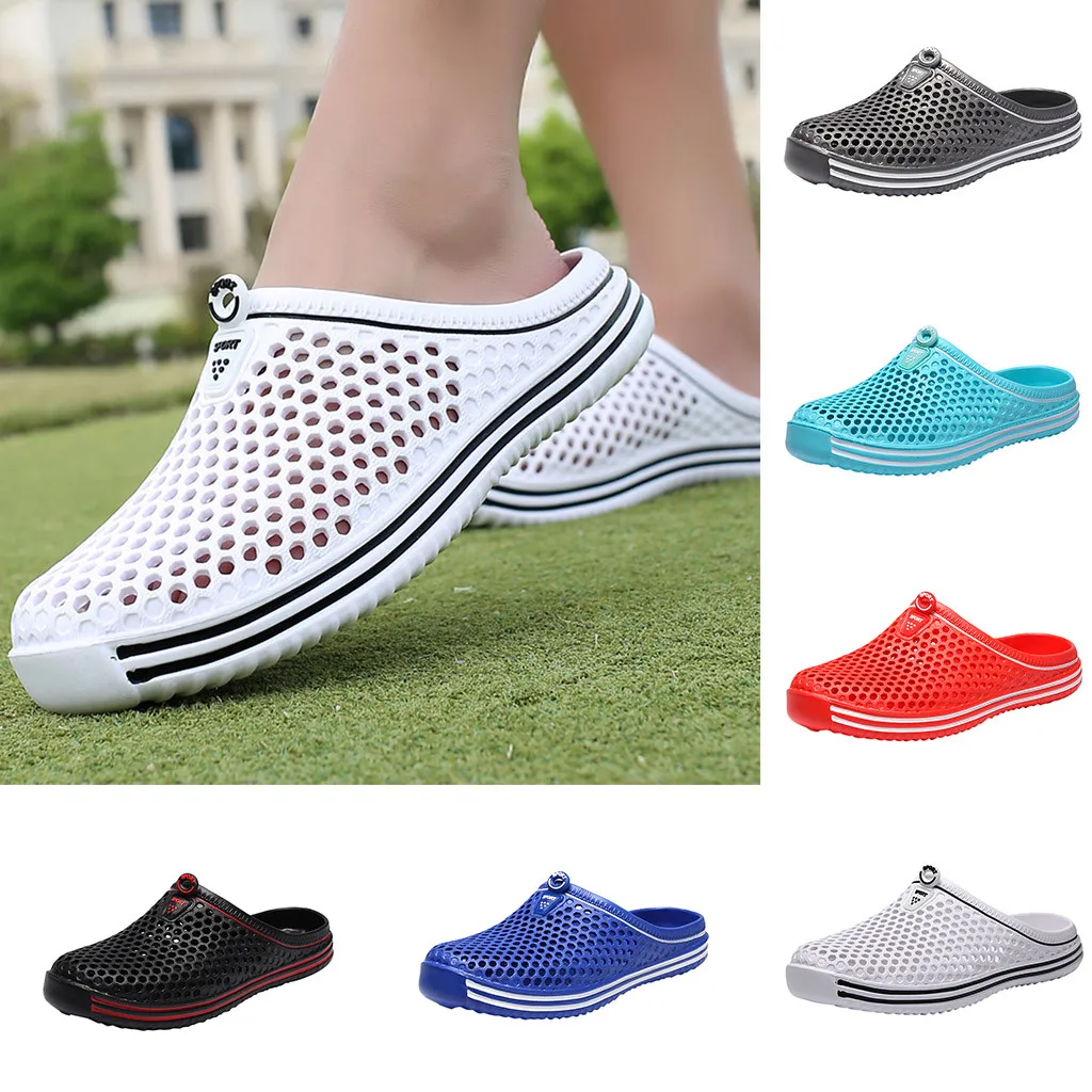Women's Mesh Couples Unisex Hollow Breathable Out Non-slide Slipper Beach Outdoor Shoes 36-45 Zapatos De Mujer Lazy Half Slipper
Women's Mesh Couples Unisex Hollow Breathable Out Non-slide Slipper Beach Outdoor Shoes 36-45 Zapatos De Mujer Lazy Half Slipper