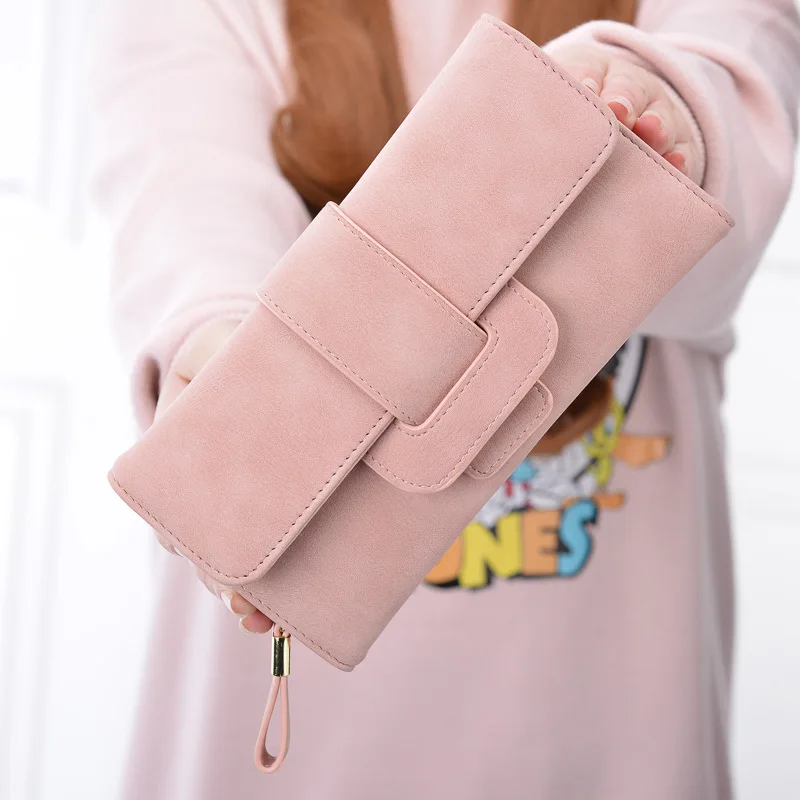 Women's wallet female long section three fold flip small fresh change multi-function buckle wallet portefeuille femme card
Women's wallet female long section three fold flip small fresh change multi-function buckle wallet portefeuille femme card
