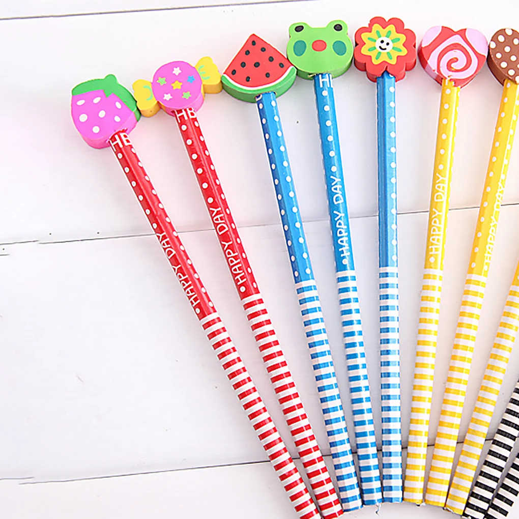 Cartoon Fruit Erasers Colorful Wooden Child Kids Students Pencils Stationery Color Random
Cartoon Fruit Erasers Colorful Wooden Child Kids Students Pencils Stationery Color Random