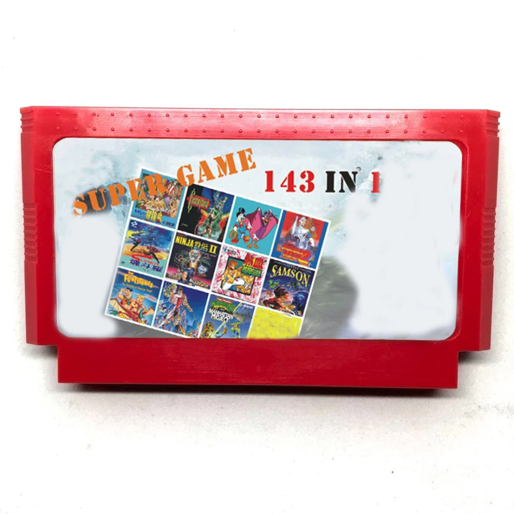 143 in 1 60 Pin Cartridge for 8 Bit Video Game Console with Earthbound Fantasy 1 2 3 Mega Man Series Turtles
143 in 1 60 Pin Cartridge for 8 Bit Video Game Console with Earthbound Fantasy 1 2 3 Mega Man Series Turtles