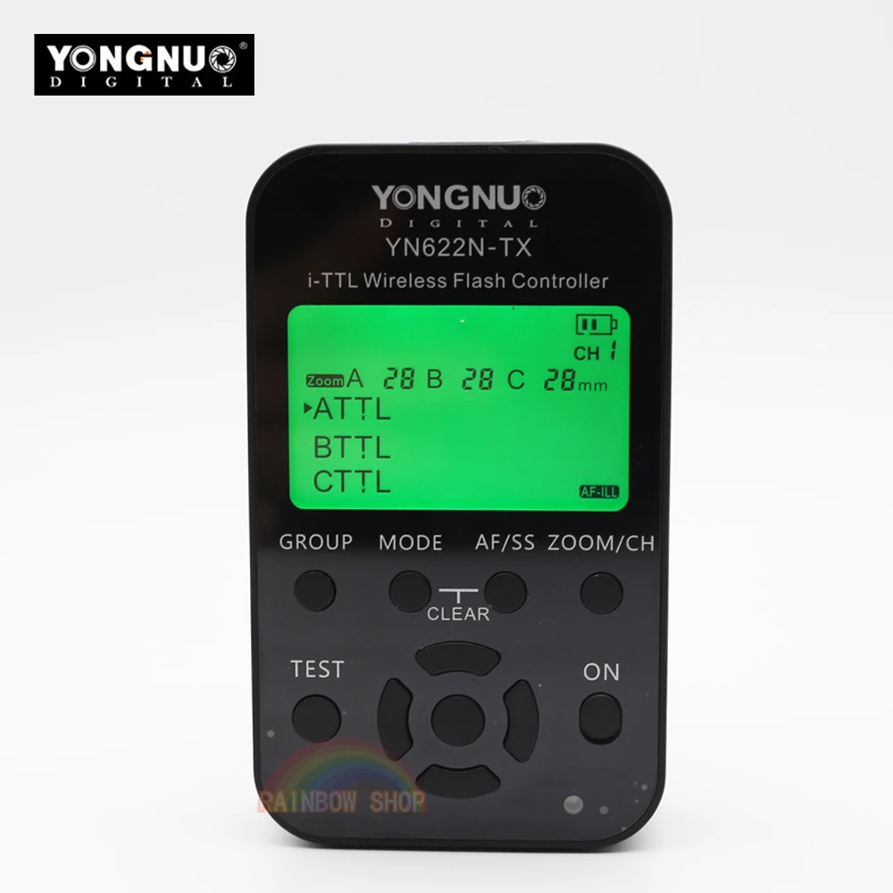 YONGNUO YN-622N-TX YN622N-TX Wireless TTL Flash Controller Transmitter Wireless Flash Trigger Transceiver For Nikon DSLR Camera
YONGNUO YN-622N-TX YN622N-TX Wireless TTL Flash Controller Transmitter Wireless Flash Trigger Transceiver For Nikon DSLR Camera