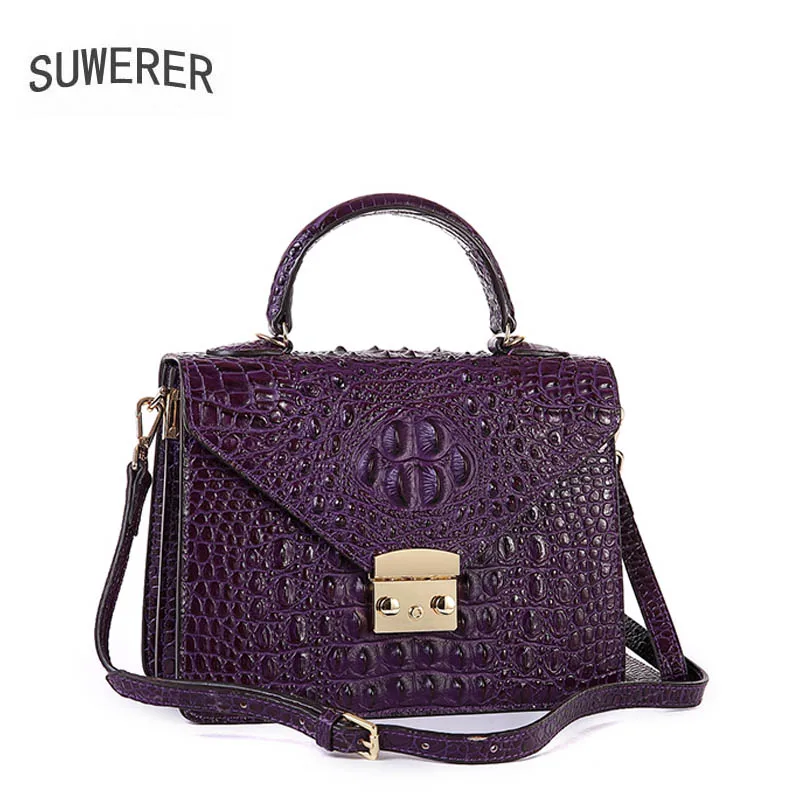 SUWERER 2019 New women leather handbags Superior cowhide Genuine Leather women bags Women famous brand Luxury embossed bag
SUWERER 2019 New women leather handbags Superior cowhide Genuine Leather women bags Women famous brand Luxury embossed bag