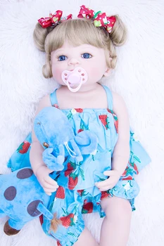 23 Inch Bebes Reborn Girl Doll Full Silicone Vinyl reborn baby dolls Realistic Princess Baby Toy Doll For Children's Day Gifts
23 Inch Bebes Reborn Girl Doll Full Silicone Vinyl reborn baby dolls Realistic Princess Baby Toy Doll For Children's Day Gifts