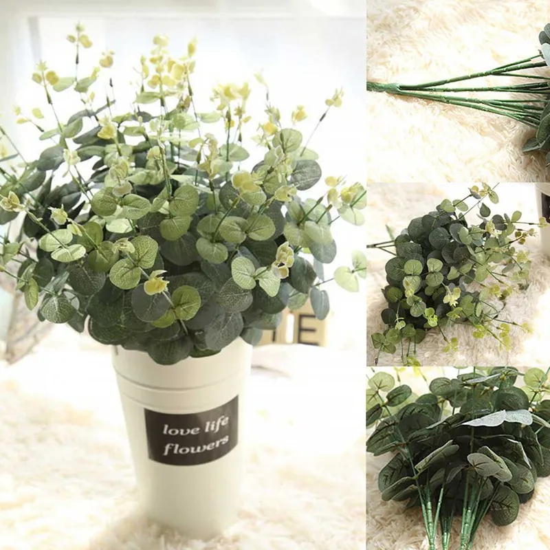 Artificial Leaves Branches Simulation Plant Eucalyptus Large Bouquet Plastic Home Decoration Green Single Fake Money Grass
Artificial Leaves Branches Simulation Plant Eucalyptus Large Bouquet Plastic Home Decoration Green Single Fake Money Grass