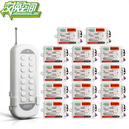 JD211A1N14 Hesunse 14Ways Digital RF Wireless Remote Control Switch 220V 14Ch Receivers And 1 Transmitter 110V 433mhz
JD211A1N14 Hesunse 14Ways Digital RF Wireless Remote Control Switch 220V 14Ch Receivers And 1 Transmitter 110V 433mhz
