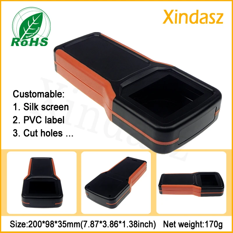 (XDH03-7)diy box enclosure 200*98*35mm Plastic handheld enclosure project box instrument case handheld electronic enclosure
(XDH03-7)diy box enclosure 200*98*35mm Plastic handheld enclosure project box instrument case handheld electronic enclosure