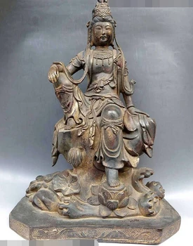 xd 003405 18" Old pure bronze gild fine buddhism Tibet comfortable Kwan-yin buddha Statue
xd 003405 18" Old pure bronze gild fine buddhism Tibet comfortable Kwan-yin buddha Statue