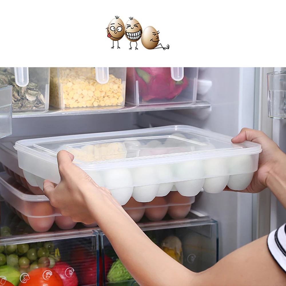 Clear 34 Grid Single-Layer Egg Box Basket Organizer Plastic Egg Food Container Storage Box Home Kitchen Case Egg Box
Clear 34 Grid Single-Layer Egg Box Basket Organizer Plastic Egg Food Container Storage Box Home Kitchen Case Egg Box