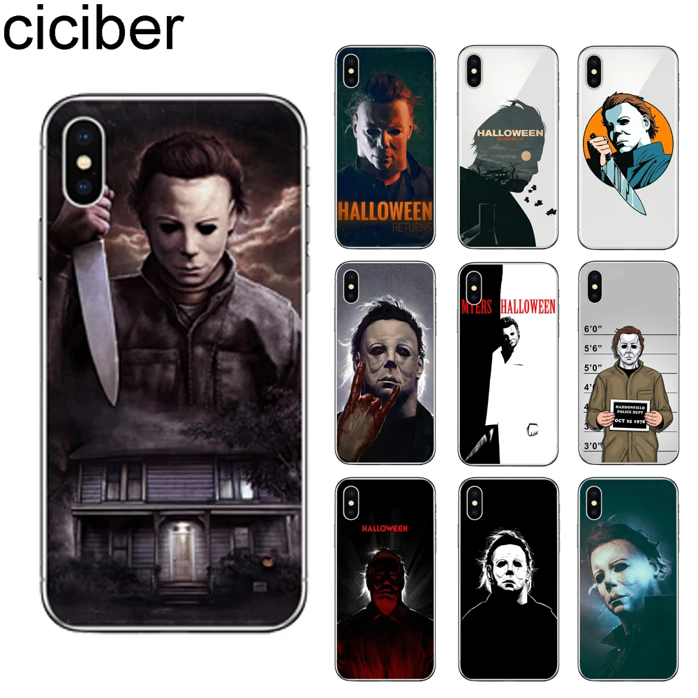 ciciber Halloween Michael Myers for Apple iPhone 11 Pro Max Phone Case for iPhone X XR XS Max 7 8 6 6S Plus 5 SE Soft TPU Cover
ciciber Halloween Michael Myers for Apple iPhone 11 Pro Max Phone Case for iPhone X XR XS Max 7 8 6 6S Plus 5 SE Soft TPU Cover