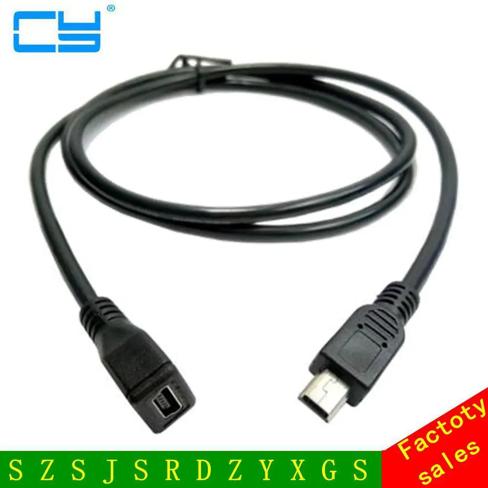 Black Adapter Cable Mini USB B 5pin Male To Female Extension Cable Cord Adapter 1M
Black Adapter Cable Mini USB B 5pin Male To Female Extension Cable Cord Adapter 1M