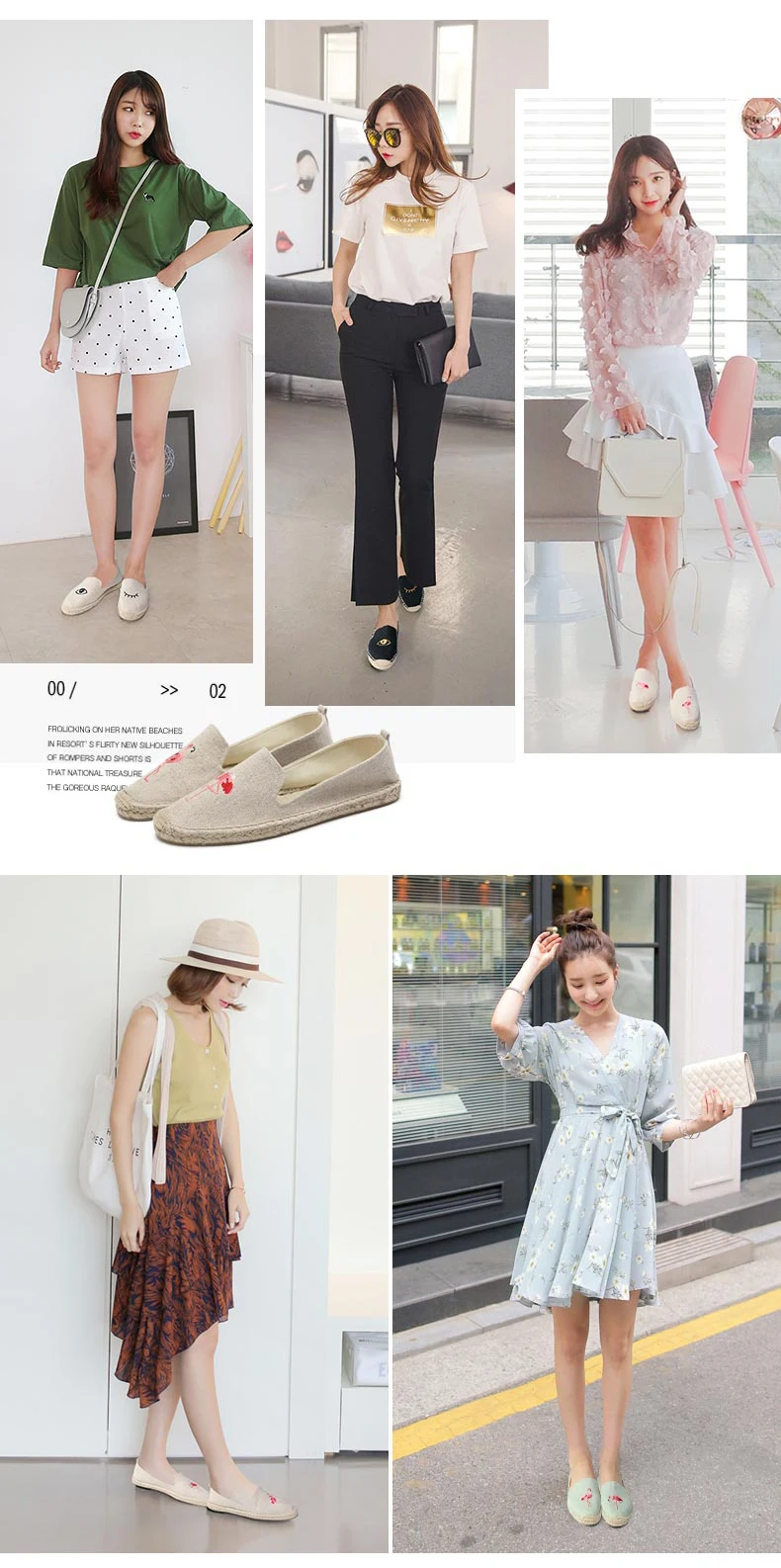 Women Flats Slip On Shoes Espadrilles Loafers Canvas Slip On Shoes for Women Moccasin Womens Fisherman shoe Women's Casual Shoe (1)