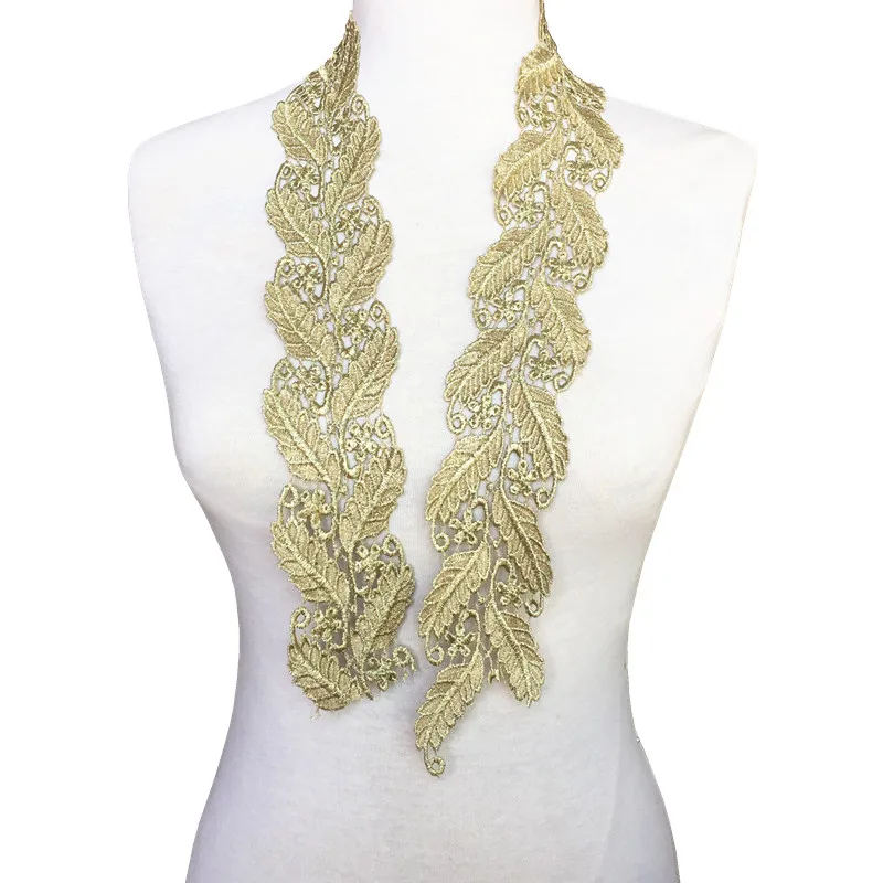 2yard 6.5cm Gold Embroidered Lace Trim Applique Embroidery Leaf Plants Dentelle Lace Ribbon Sewing Accessories Encaje TR0022
2yard 6.5cm Gold Embroidered Lace Trim Applique Embroidery Leaf Plants Dentelle Lace Ribbon Sewing Accessories Encaje TR0022