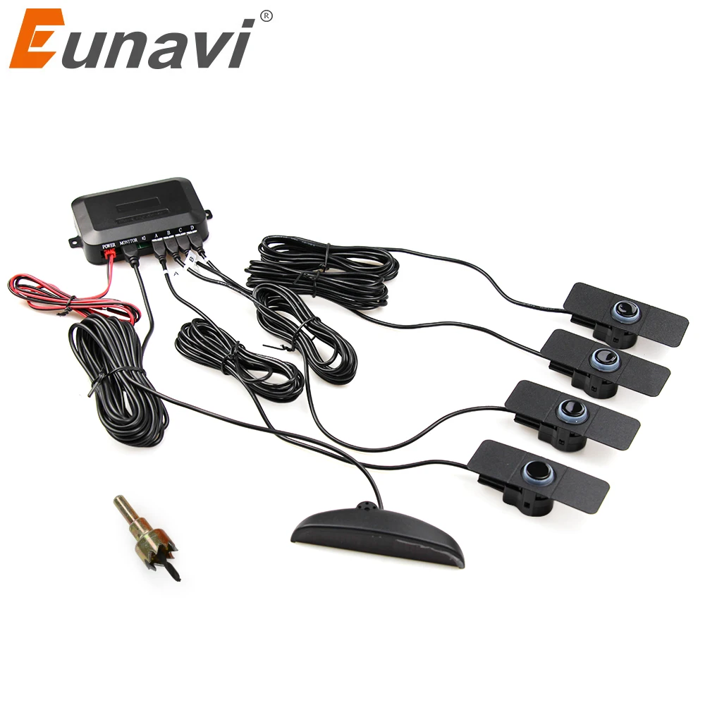 Eunavi 16.5mm Auto Original Flat 4 Sensors Car Parking Sensor LED Display Monitor Car Reverse Backup Radar Detector system
Eunavi 16.5mm Auto Original Flat 4 Sensors Car Parking Sensor LED Display Monitor Car Reverse Backup Radar Detector system