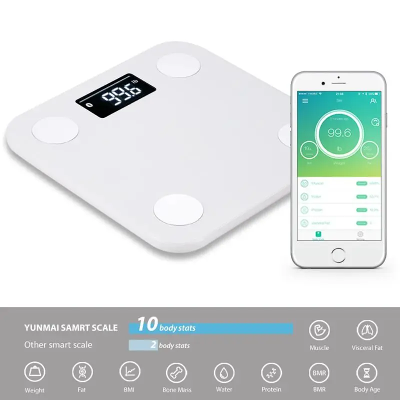 Smart Scale Electronic Weigher Bluetooth Body Fat Balance With Free APP BMI Monitor Body Composition Analyzer Large Display For
Smart Scale Electronic Weigher Bluetooth Body Fat Balance With Free APP BMI Monitor Body Composition Analyzer Large Display For