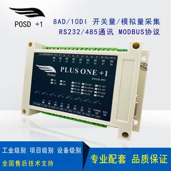 Voltage collector / analog acquisition module 8AD + 10DI modbus protocol RS485 / 232
Voltage collector / analog acquisition module 8AD + 10DI modbus protocol RS485 / 232