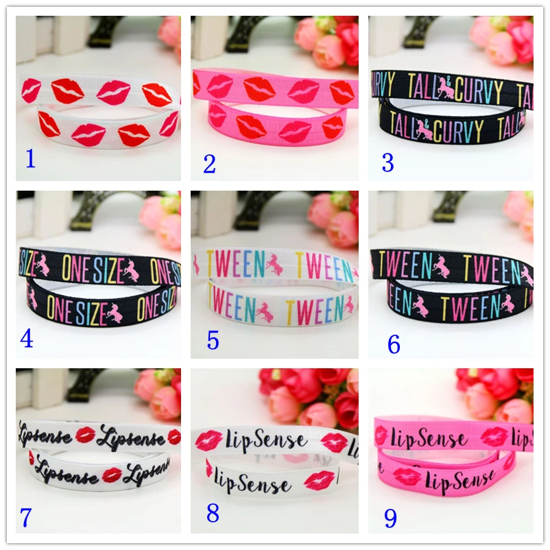 5/8'' Free shipping Fold Elastic FOE lularoe lip kiss printed headband headwear diy decoration wholesale OEM D488
5/8'' Free shipping Fold Elastic FOE lularoe lip kiss printed headband headwear diy decoration wholesale OEM D488