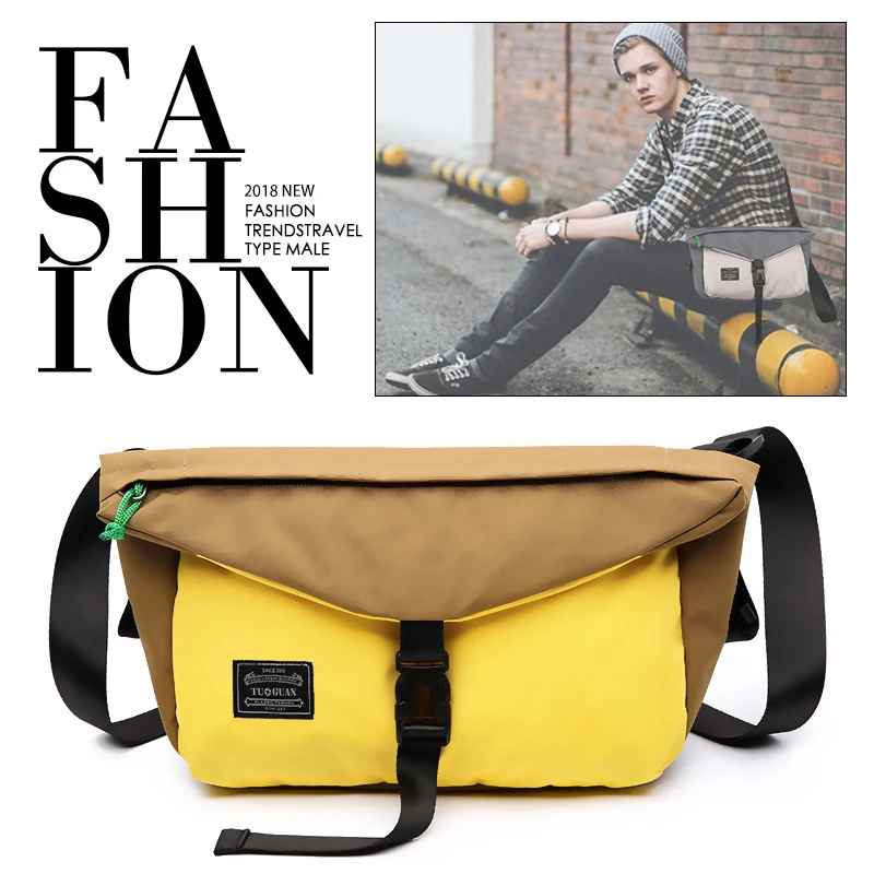 Fashion Boys Girls Shoulder Bags Black Yellow Messenger Bags for Men Waterproof Male Female Big Capacity Crossbody Bags
Fashion Boys Girls Shoulder Bags Black Yellow Messenger Bags for Men Waterproof Male Female Big Capacity Crossbody Bags