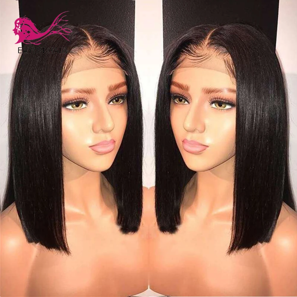 EAYON Short Bob Lace Front Wig 13*6 Remy Hair With Baby Hair Straight Lace Front Human Hair Wigs For Women Brazilian Hair
EAYON Short Bob Lace Front Wig 13*6 Remy Hair With Baby Hair Straight Lace Front Human Hair Wigs For Women Brazilian Hair