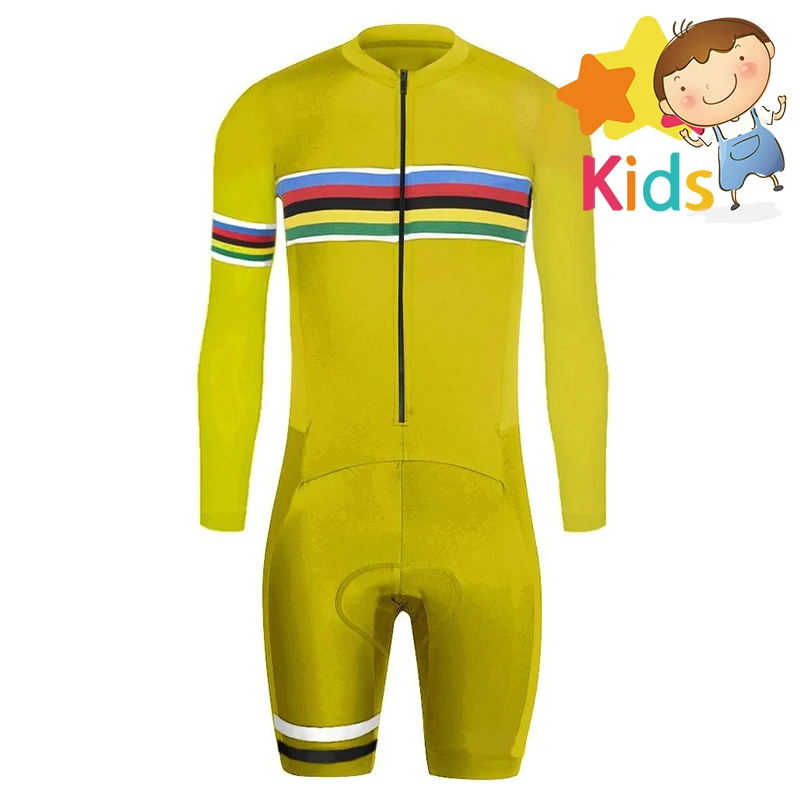 6 Colors Pro Speedsuit Children's Cycling Skinsuit Long Sleeve Triathlon for Kids Trisuit Racing Speedsuit Cycling Clothing
6 Colors Pro Speedsuit Children's Cycling Skinsuit Long Sleeve Triathlon for Kids Trisuit Racing Speedsuit Cycling Clothing