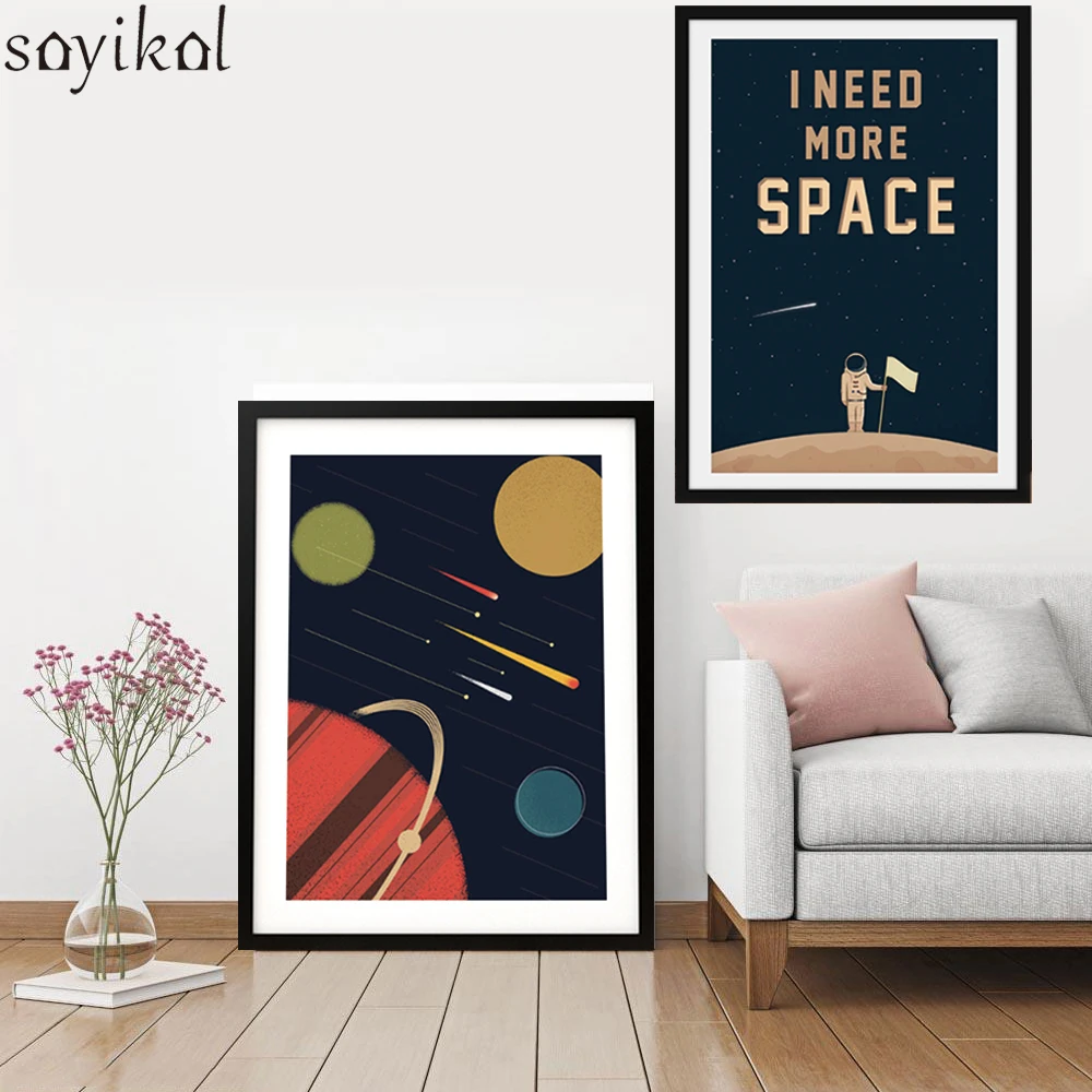 Space Posters and Prints Wall Art Canvas Prints I Need More Space Art Canvas Painting Cosmos Outer Planets Picture For Kid Room
Space Posters and Prints Wall Art Canvas Prints I Need More Space Art Canvas Painting Cosmos Outer Planets Picture For Kid Room