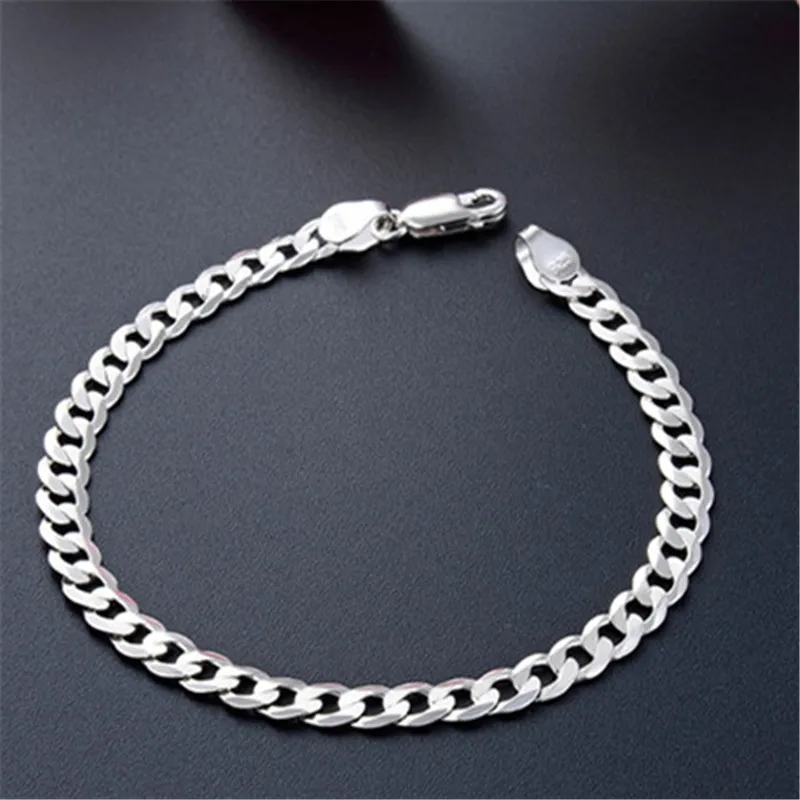 simple man 5mm, 6mm,7mm width side chain silver bracelet 925 men jewellery accessories
simple man 5mm, 6mm,7mm width side chain silver bracelet 925 men jewellery accessories