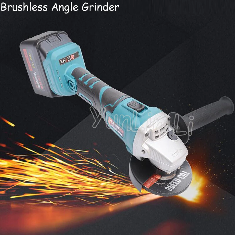 Cordless Angle Grinder Brushless Angle Grinder Rechargeable Grinding Machine Multi-function Cutting Machine 128TV1
Cordless Angle Grinder Brushless Angle Grinder Rechargeable Grinding Machine Multi-function Cutting Machine 128TV1