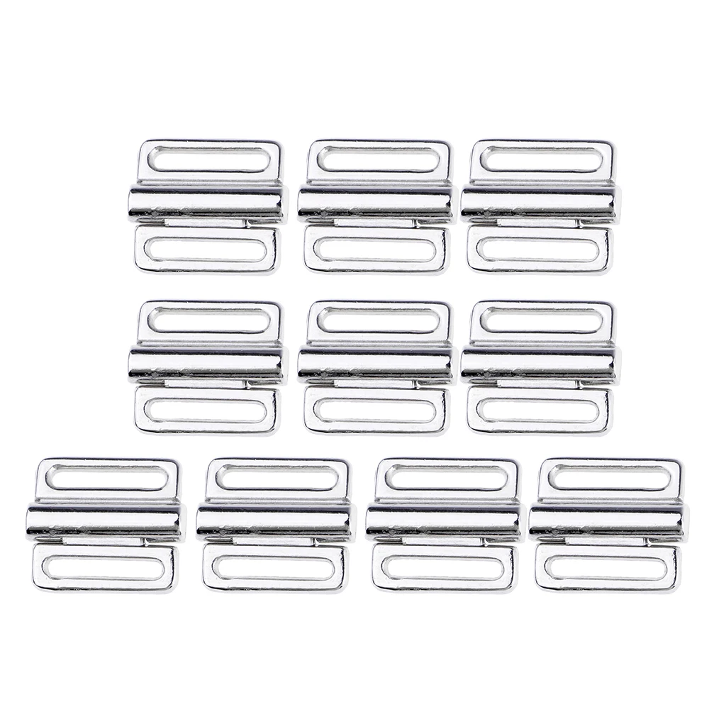 10 Sets/ 20pcs Bra Bikini Clip Hook Silver Metal Clasps Bra Fasteners Strap Accessories for Underwear Bikini Wedding Dress 10 Sets/ 20pcs Bra Bikini Clip Hook Silver Metal Clasps Bra Fasteners Strap Accessories for Underwear Bikini Wedding Dress