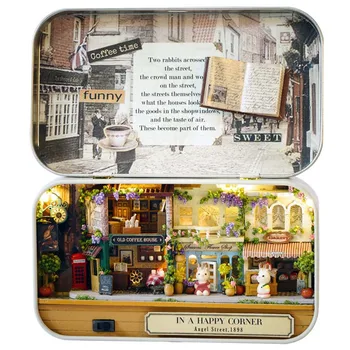 Wooden DIY Handmade Box Theatre 3D Dollhouse Miniature Box In A Happy Corner Cute Mini Doll House Assemble Kits Toys 
Wooden DIY Handmade Box Theatre 3D Dollhouse Miniature Box In A Happy Corner Cute Mini Doll House Assemble Kits Toys