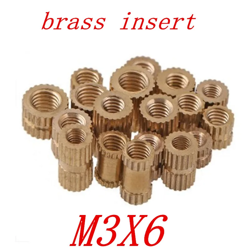 100pcs/lot Brass insert M3*6 OD=4.2 Through thread brass insert nut / knurled nuts for injection moulding
100pcs/lot Brass insert M3*6 OD=4.2 Through thread brass insert nut / knurled nuts for injection moulding