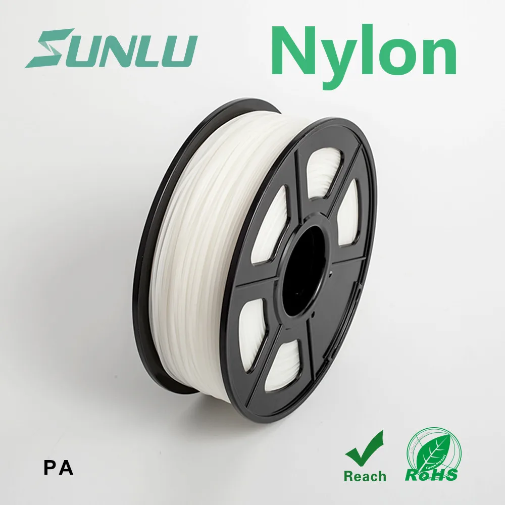 

3d Printer Filament PA Nylon SUNLU Transparent White Nylon 3d FilamentFor 3d Printer Superior Smoothness Material 3.0mm 1kg