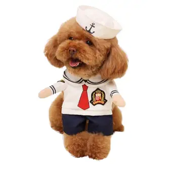 NACOCO Dog Sailor Costumes Navy Suit with Hat Halloween Christmas Pet Costumes for Puppy and Cat
NACOCO Dog Sailor Costumes Navy Suit with Hat Halloween Christmas Pet Costumes for Puppy and Cat