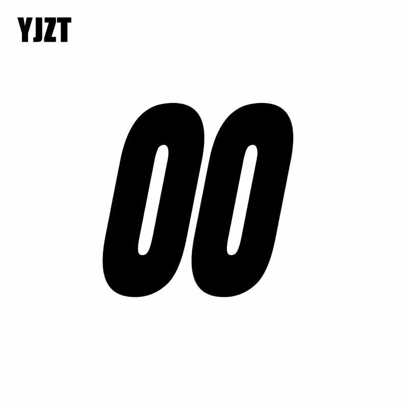 YJZT 12.9CM*13CM Fashion Number 00 Vinyl Decal Decor Car Sticker Graphical Black/Silver C11-0903
YJZT 12.9CM*13CM Fashion Number 00 Vinyl Decal Decor Car Sticker Graphical Black/Silver C11-0903
