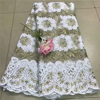 Tollola High Quality 2019 Tulle Beaded French Nigerian Lace Fabrics Pearls Embroidered Guipure African 3d Lace Fabric
Tollola High Quality 2019 Tulle Beaded French Nigerian Lace Fabrics Pearls Embroidered Guipure African 3d Lace Fabric