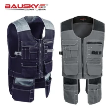 Bauskydd High quality Men outdoor workwear multi-pockets work vests tool vests free shipping Bauskydd High quality Men outdoor workwear multi-pockets work vests tool vests free shipping