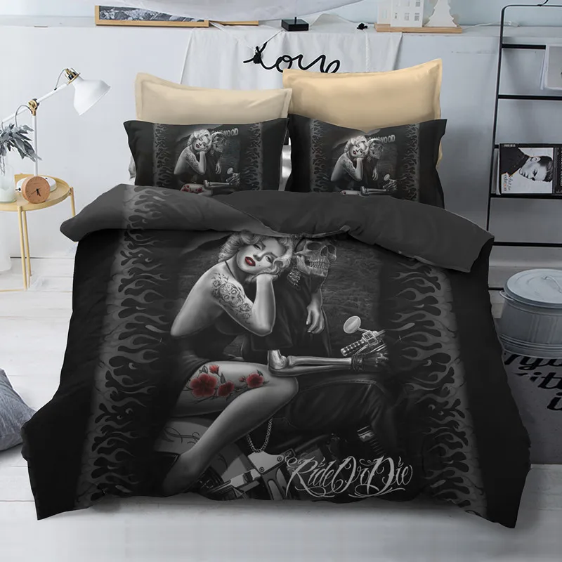 Fanaijia Monroe Skull Bedding Sets queen size 3D Monroe Duvet Cover set Bed bedline AU US size bedline
Fanaijia Monroe Skull Bedding Sets queen size 3D Monroe Duvet Cover set Bed bedline AU US size bedline