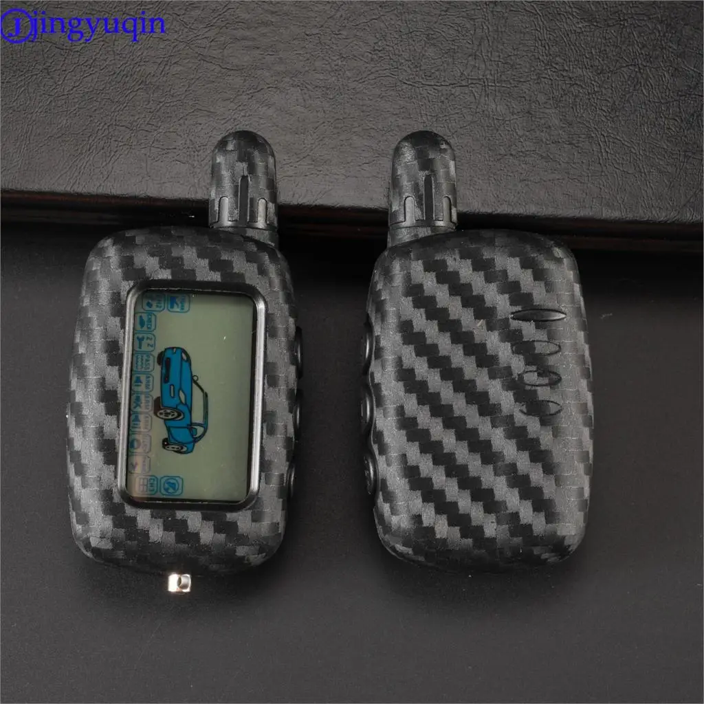jingyuqin 2-way LCD Remote KeyChain A9 Carbon Silicone Case For Two Way Car Alarm System Twage Starline A9
jingyuqin 2-way LCD Remote KeyChain A9 Carbon Silicone Case For Two Way Car Alarm System Twage Starline A9
