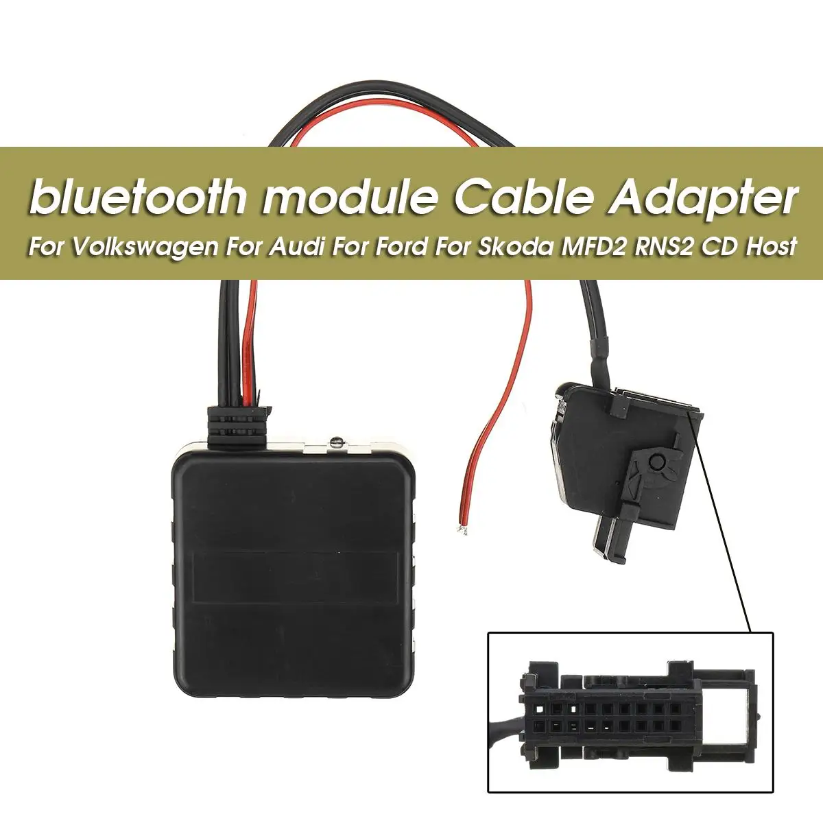 Car bluetooth Module Music Audio Cable Adapter For Audi For Ford For Skoda MFD2 RNS2 CD Host
Car bluetooth Module Music Audio Cable Adapter For Audi For Ford For Skoda MFD2 RNS2 CD Host
