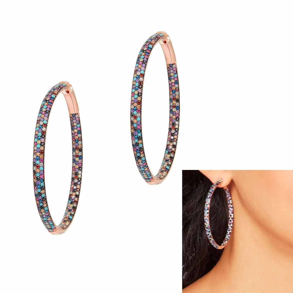 big 50mm rose gold color luxury fashion gorgeous women full cz big Round earring for women
big 50mm rose gold color luxury fashion gorgeous women full cz big Round earring for women