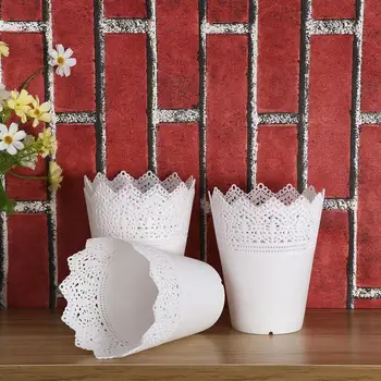 4pcs Hollow Lace Pierced Flower Pot Plastic Flower Planter Holder Crown Flower Vase Storage Home Decoration
4pcs Hollow Lace Pierced Flower Pot Plastic Flower Planter Holder Crown Flower Vase Storage Home Decoration