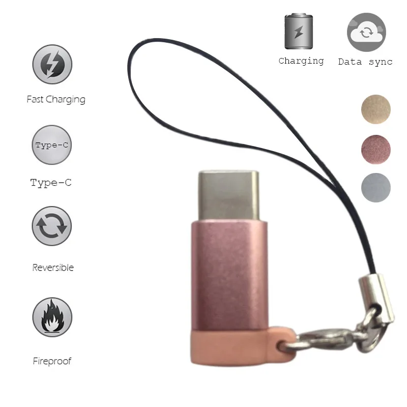 Etmakit 2 Pcs USB Type C to Micro USB Adapter Aluminum Convert Connector with Keychain for Samsung Galaxy S8 Macbook NK-
Etmakit 2 Pcs USB Type C to Micro USB Adapter Aluminum Convert Connector with Keychain for Samsung Galaxy S8 Macbook NK-