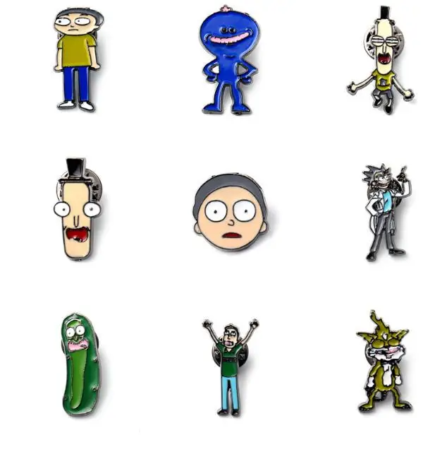 9 pcs/set Mix Cartoon Rick and Morty Brooch Button Pins Badge Cartoon Fashion Jewelry Gift Party Supplies ,Free Shipping T-7
9 pcs/set Mix Cartoon Rick and Morty Brooch Button Pins Badge Cartoon Fashion Jewelry Gift Party Supplies ,Free Shipping T-7
