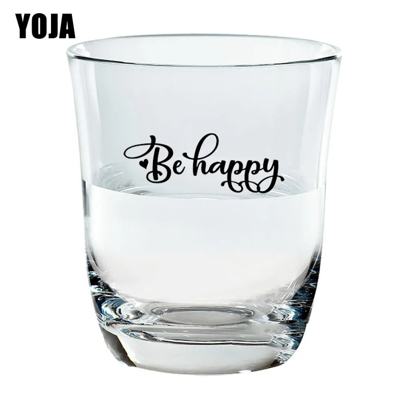 YOJA 6X2.2CM 6pcs Be Happy Fashion Wine Glass Sticker Decor Creative Words Home Room Wall Decal G1-0054
YOJA 6X2.2CM 6pcs Be Happy Fashion Wine Glass Sticker Decor Creative Words Home Room Wall Decal G1-0054