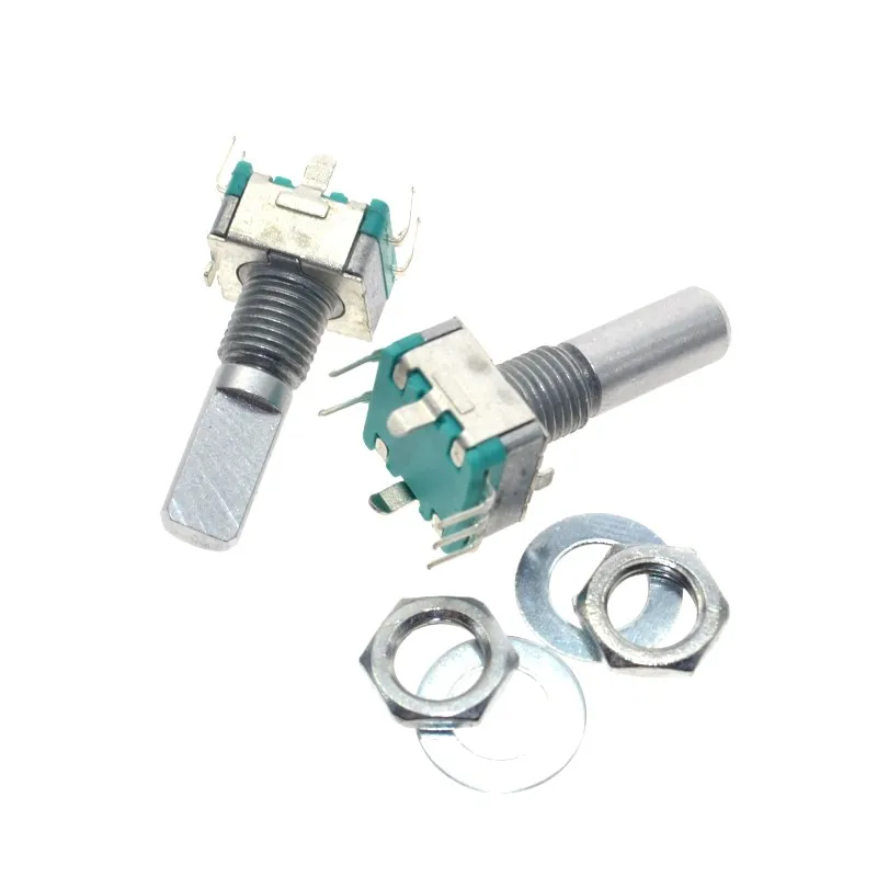 5PCS EC11 Drehgeber Audio Digital Potentiometer 5P mit Schalter 20mm Griff YR 5PCS EC11 Drehgeber Audio Digital Potentiometer 5P mit Schalter 20mm Griff YR